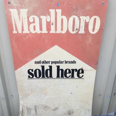 Marlboro cigarette vintage sign