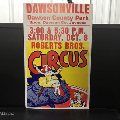 Vintage circus sign