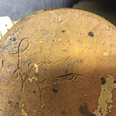 Larry Meaders signed folk pottery