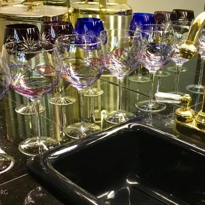 Glassware and crystal for days! Barware with ice buckets, pitchers, wineopener and more. 