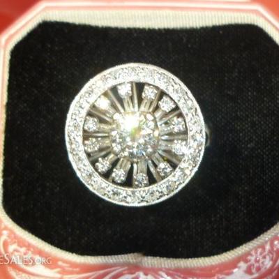diamond ring in platinum