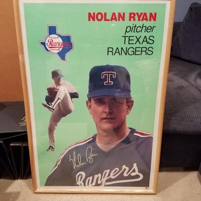 Signed Nolan Ryan poster