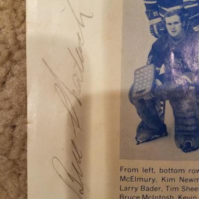 Bill Chadwick signature (NHL referee)