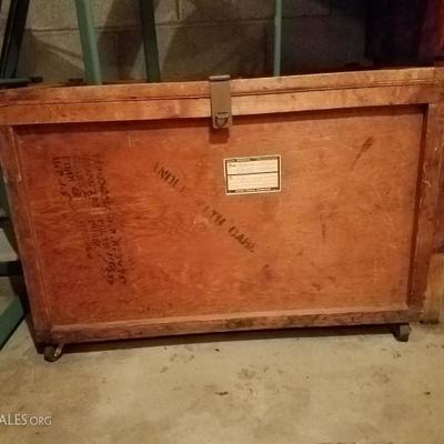 Handmade vintage storage trunk