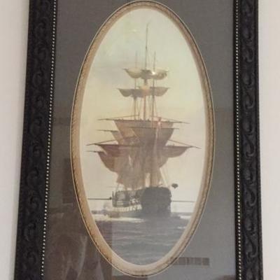 Framed Tall Ships Print