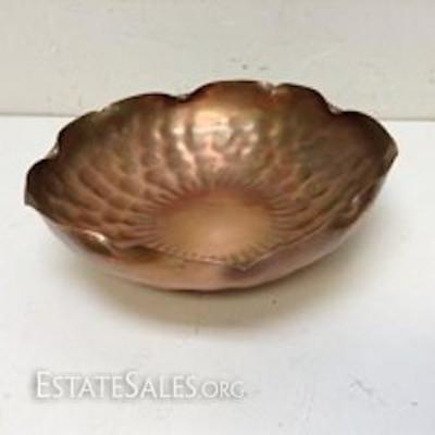 Gregorian Hammered Copper Bowl