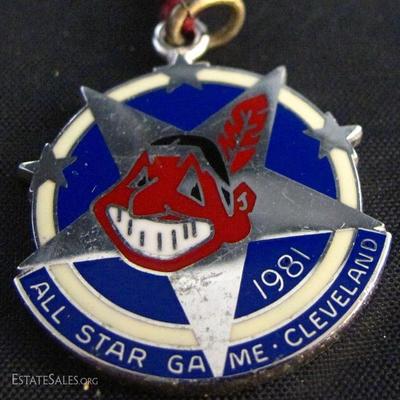 Cleveland Indians 1981 All Star Game Pendant