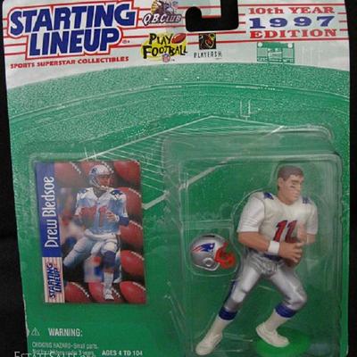 Starting Lineup NFL 1997 Edition Drew Bledsoe New England Patriots Action Figure 