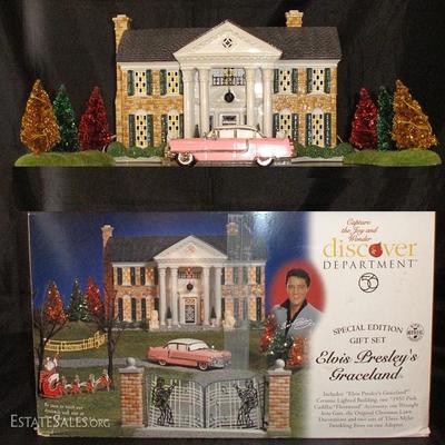 ELVIS PRESLEY'S GRACELAND DEPT. 56 LIMITED EDITION CIRCA. MAY 2000-JAN.2001 RETIRED.  THIS WAS THE 1ST ONLY SPECIAL LIMITED EDITION