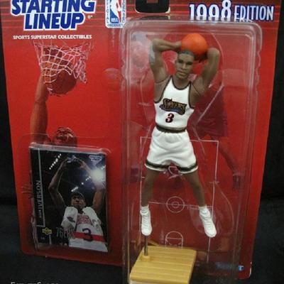 Starting Line Up NBA 1998 Edition Allen Iverson 76ers Action Figure