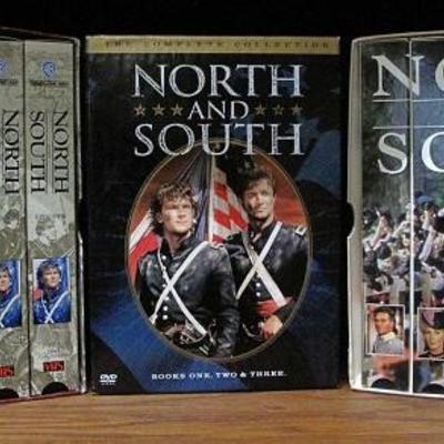 Warner Bros. North & South 6 Volume VHS Tape Set and North & South DVD 3 Disc Set,  North & South Book II VHS 6 Volume Set