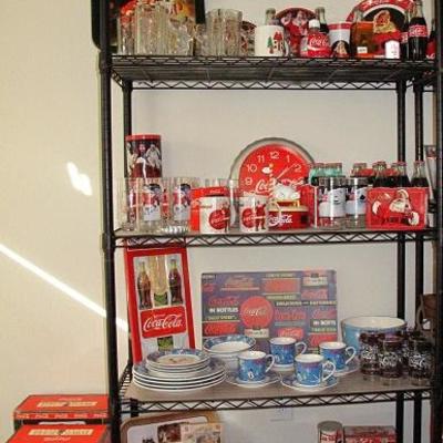 Coca-Cola, Coca-Cola and More Coca-Cola!!  Shelf on Left Close Up