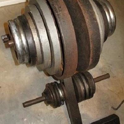 Weight Stand with Weights