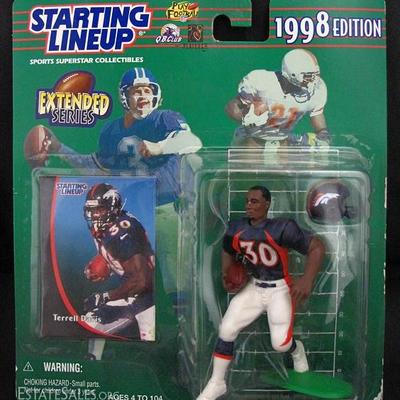 Starting Line Up
TERRELL DAVIS / DENVER BRONCOS 1998 NFL Starting Lineup Action Figure & Exclusive NFL Collector Trading Card