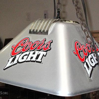 Coors Light Square Bar Light Ceiling Fixture