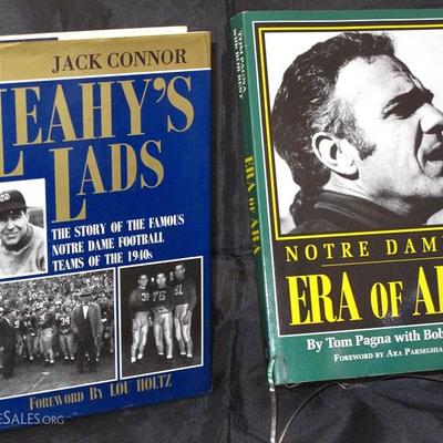 Leahy's Lads, The Story of the Famous Notre Dame Football Teams of the 1940's by Jack Connor.  Notre Dame's Era of Ara by Tom Pagna and...