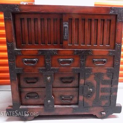 WPM011 Vintage Solid Wood Asian Cabinet
