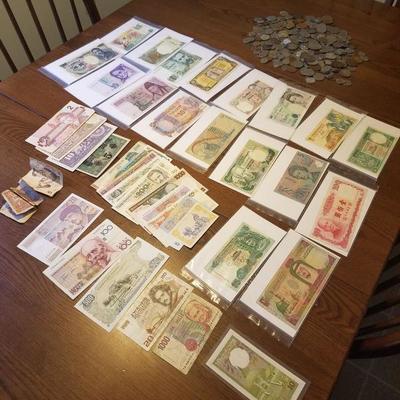 Vintage foreign currency & coins!