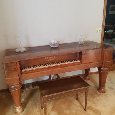 Rare T. Gilbert & Co. Boston square organ piano!