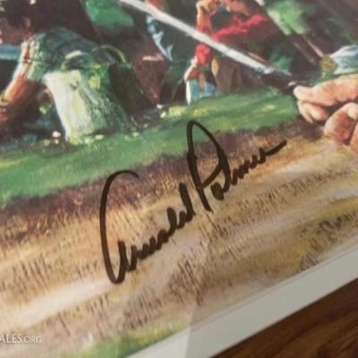 Arnold Palmer Lot Autographed Druid Hills Women's Golf Association 1982 piece of paper, Arnold Palme