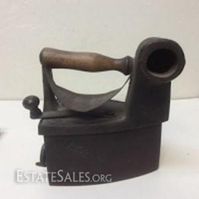 Antique Cast-Iron Charcoal Iron