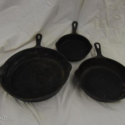 Wagner and Griswold Cast Iron Pans