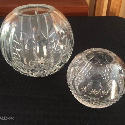 Waterford Crystal round vases