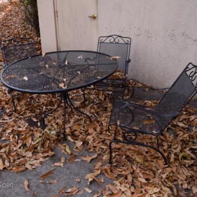 Table and chairs