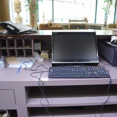 Hotel Lobby Desk and Equipment