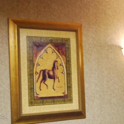 Built-in Cabinet and art