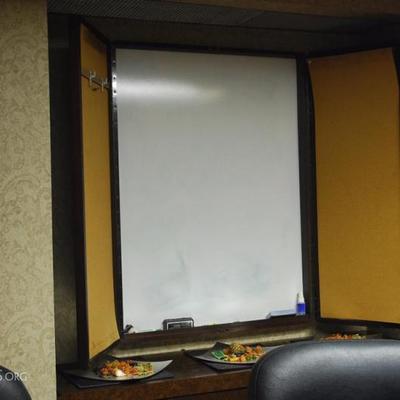 Dry Erase/Bulletin Board in case