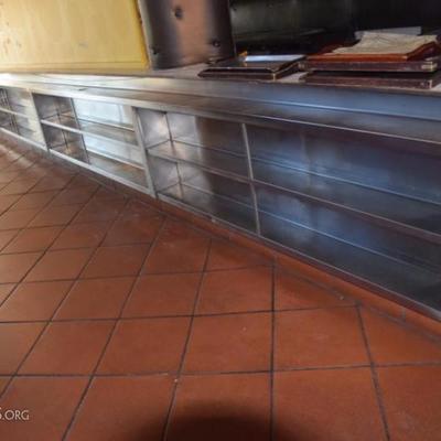 Stainless steel shelves