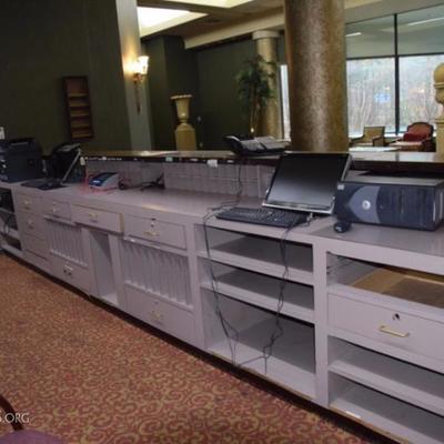 Hotel Lobby Desk and Equipment