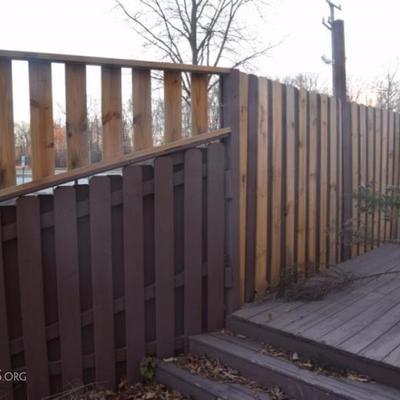 Privacy fencing and decking