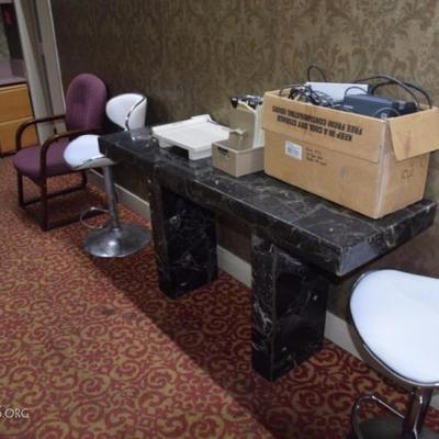 Hotel Lobby Desk and Equipment