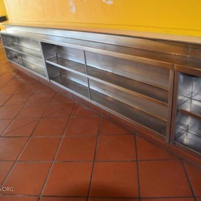 Stainless steel shelves