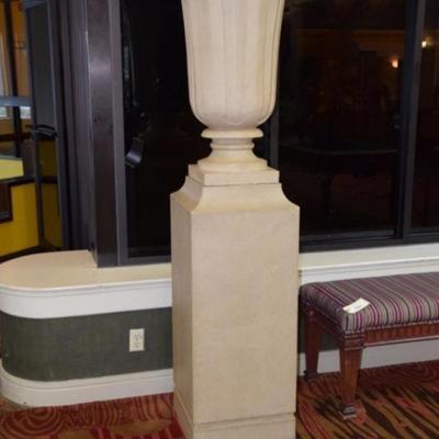 Pedestal and Pedestal and Urn