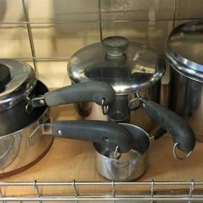 variety of pots and pans