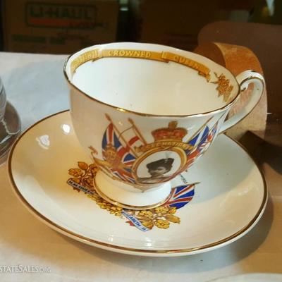 Vintage Queen Elizabeth II Coronation Tea cup and Saucer