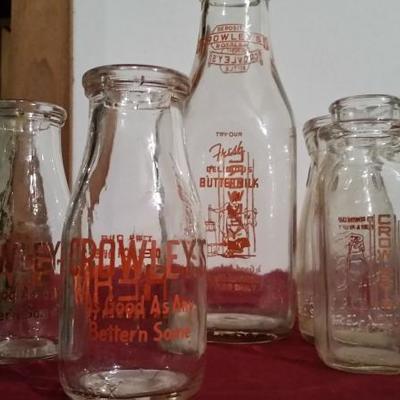 Crowley Milk and Cream Bottles