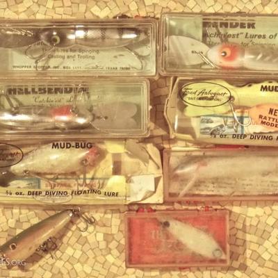 Vintage in box fishing lures