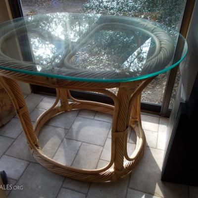 Oval glass table $72
20 X 28 X 21 1/2