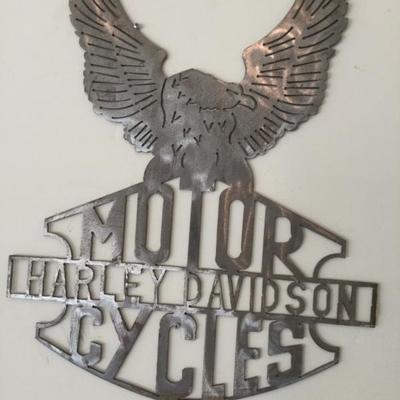 Metal Harley sign 
