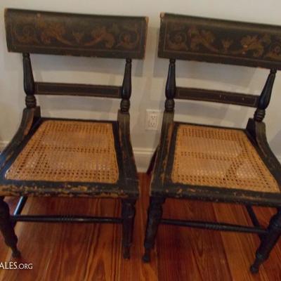 Antique chairs from plantation in Chantilly, VA.  Believed to be late 1800's