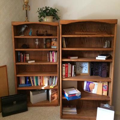Wood Book Cases with adjustable shelving