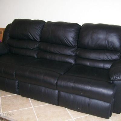 Like new sofa with built in recliners