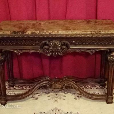 MARBLE TOP CONSOLE TABLE
