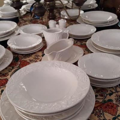 Over 80 Pieces of Mikasa Dinnerware Set