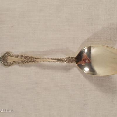 Gorham Cambridge Sterling Spoon
This is 5 3/8” and it is referred to as a 5 o’clock spoon. The hallmark is Daniel Low & Co. Sterling Pat....