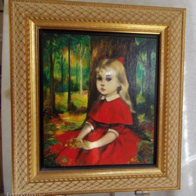 Pati Bannister
Young Girl in Red $4,000
oil on canvas
with frame 15 5/8